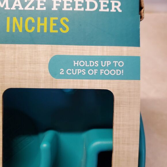 Animal Planet Slow Maze Feeder 9" Teal NEW in Box - Picture 4 of 8